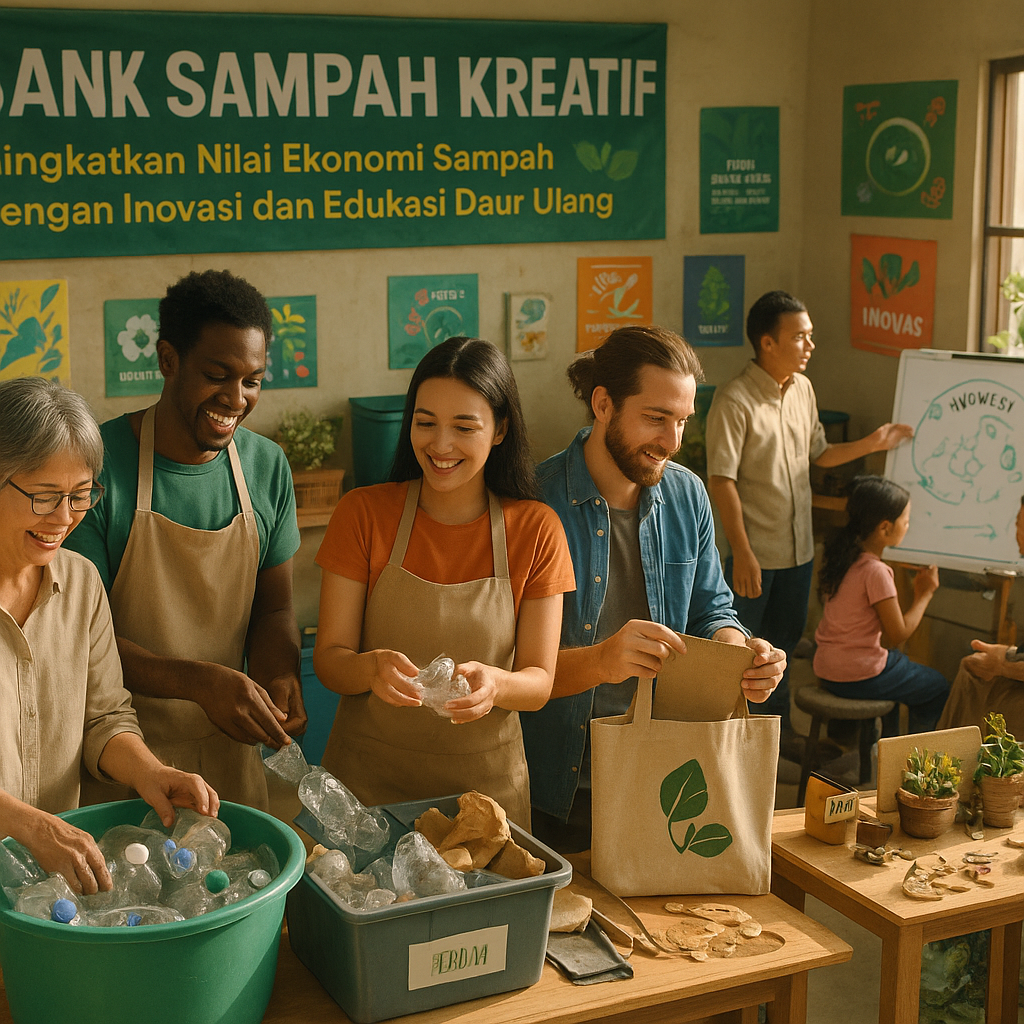 ‘Bank Sampah Kreatif’: Tingkatkan Nilai Ekonomi Sampah dengan Inovasi dan Edukasi Daur Ulang