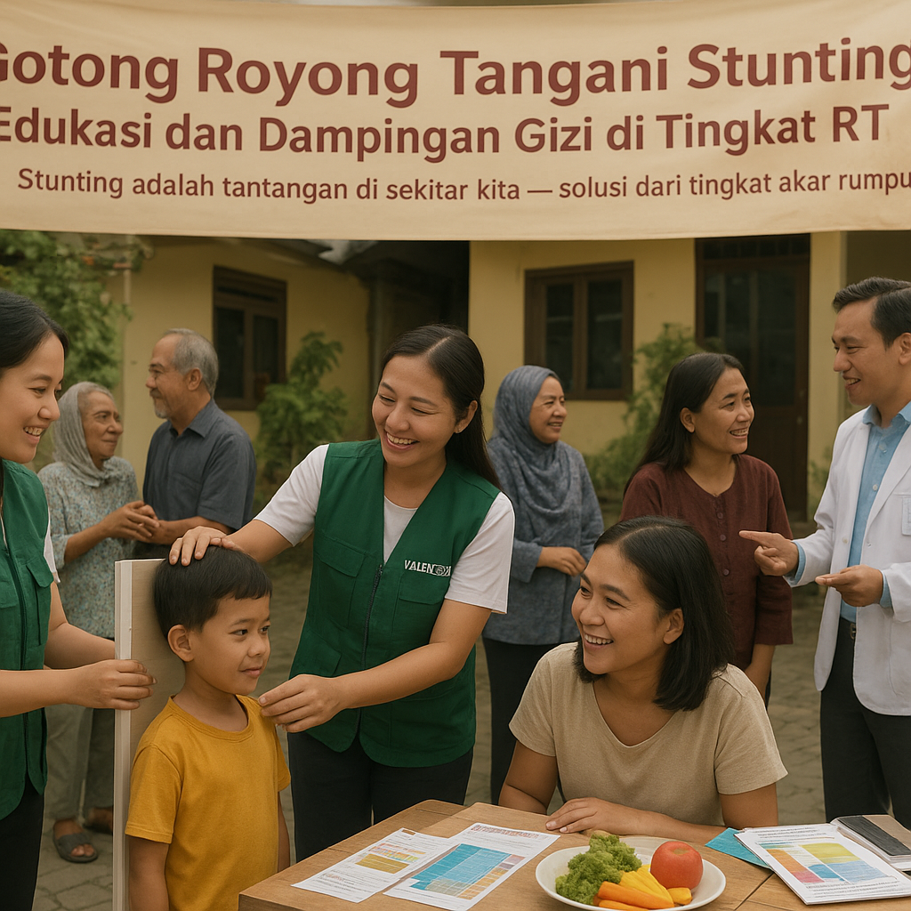 Gotong Royong Tangani Stunting: Edukasi dan Dampingan Gizi di Tingkat RT