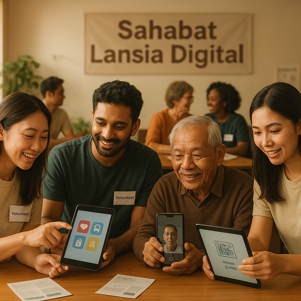 Gotong Royong Digital: Bantu Lansia Melek Teknologi untuk Akses Layanan Publik