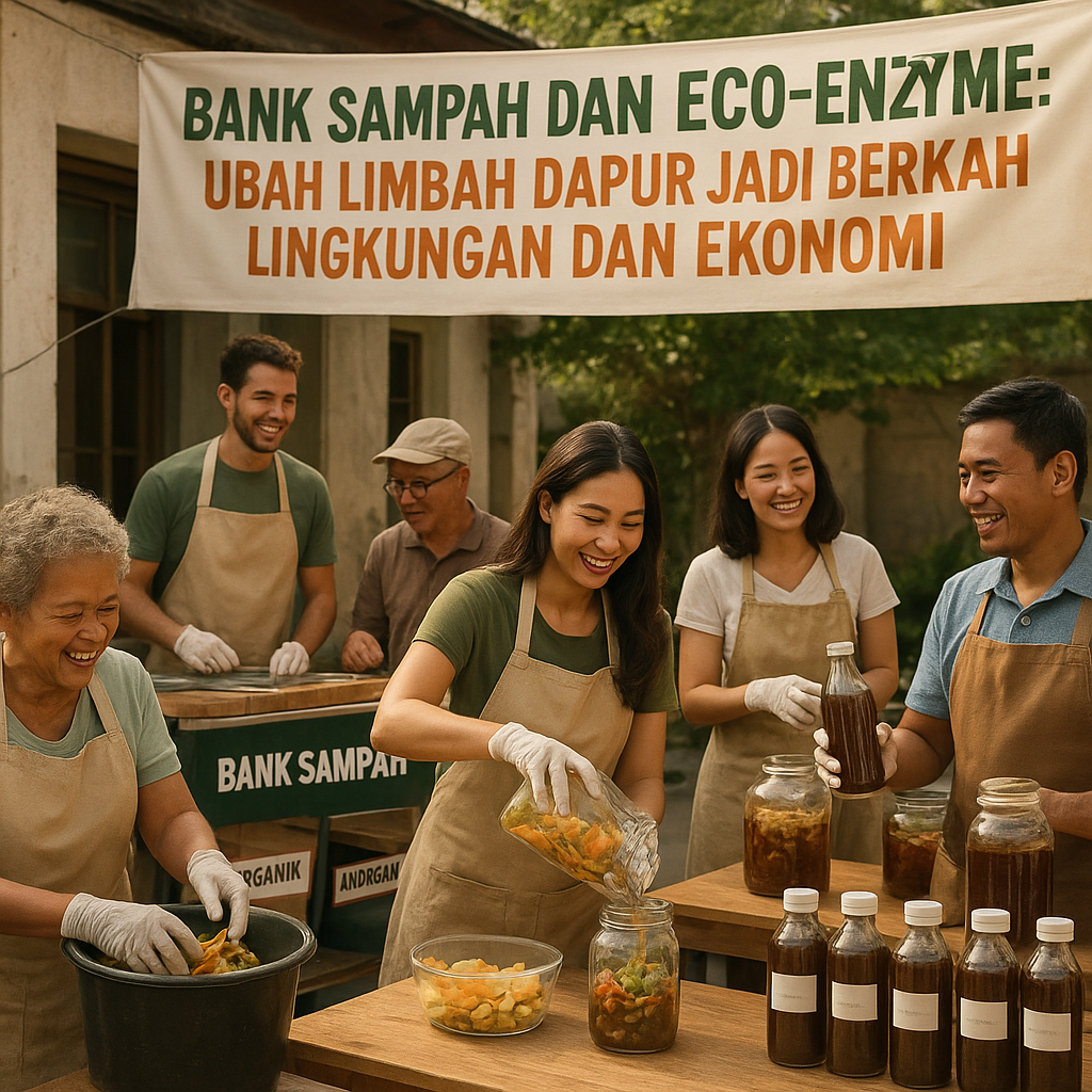 Bank Sampah dan Eco-Enzyme: Ubah Limbah Dapur Jadi Berkah Lingkungan dan Ekonomi