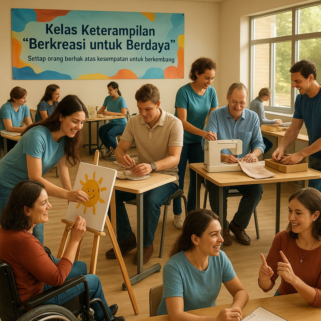 Kelas Keterampilan 'Berkreasi untuk Berdaya' bagi Penyandang Disabilitas