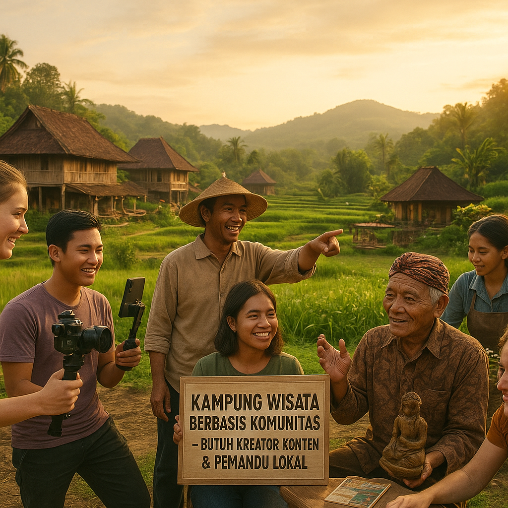 Kampung Wisata Berbasis Komunitas Butuh Kreator Konten & Pemandu Lokal