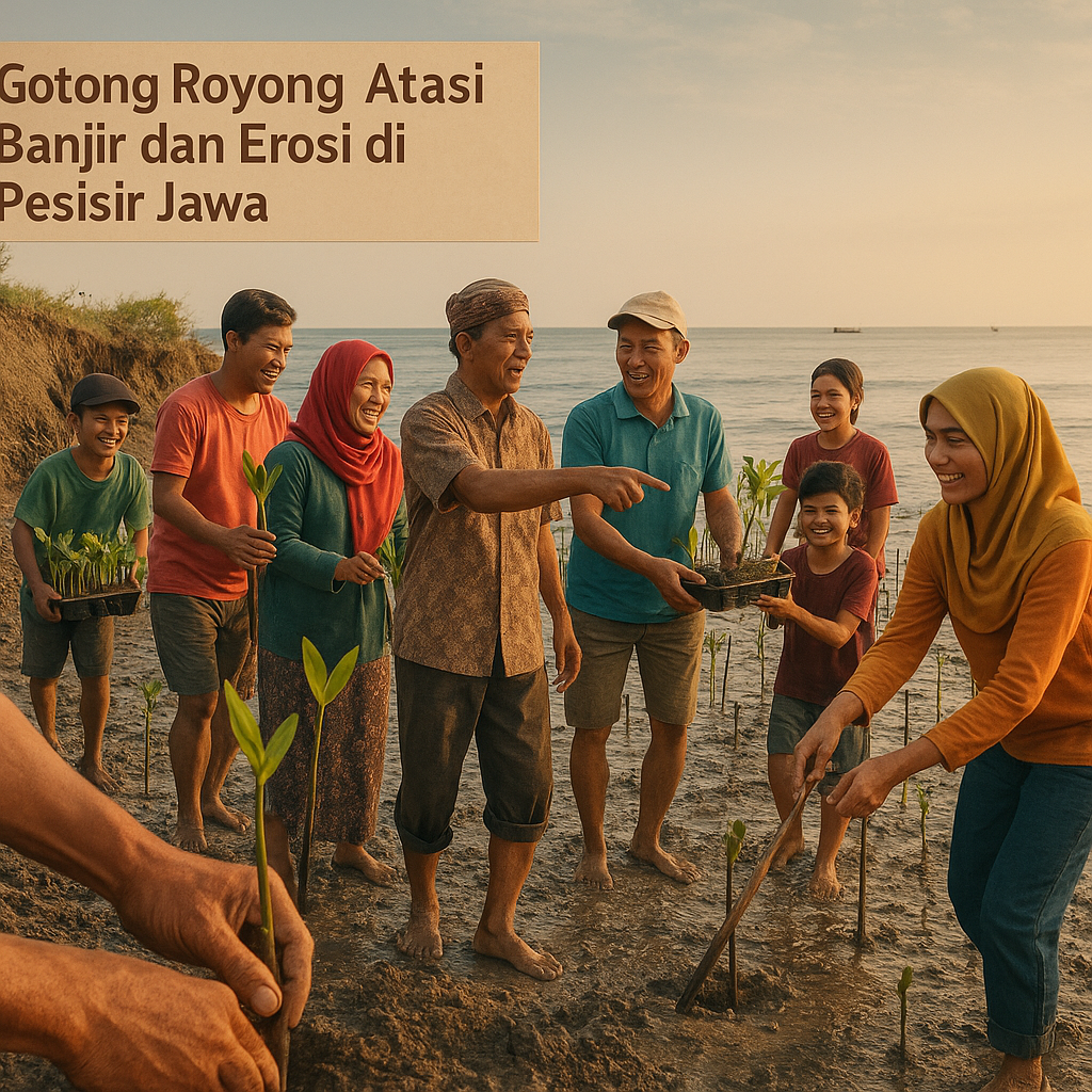 Gotong Royong Atasi Banjir dan Erosi di Pesisir Jawa