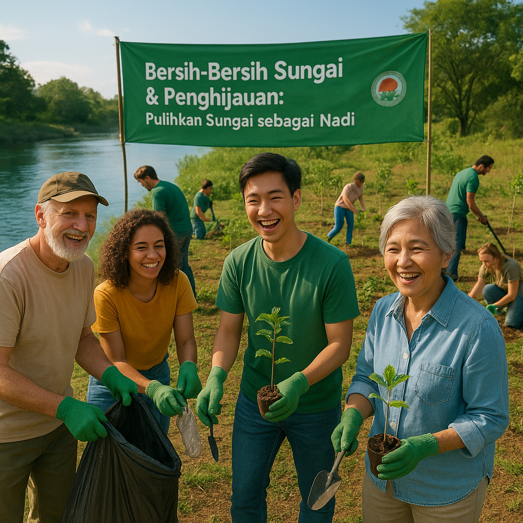 Bersih-Bersih Sungai & Penghijauan: Pulihkan Sungai sebagai Nadi Kehidupan
