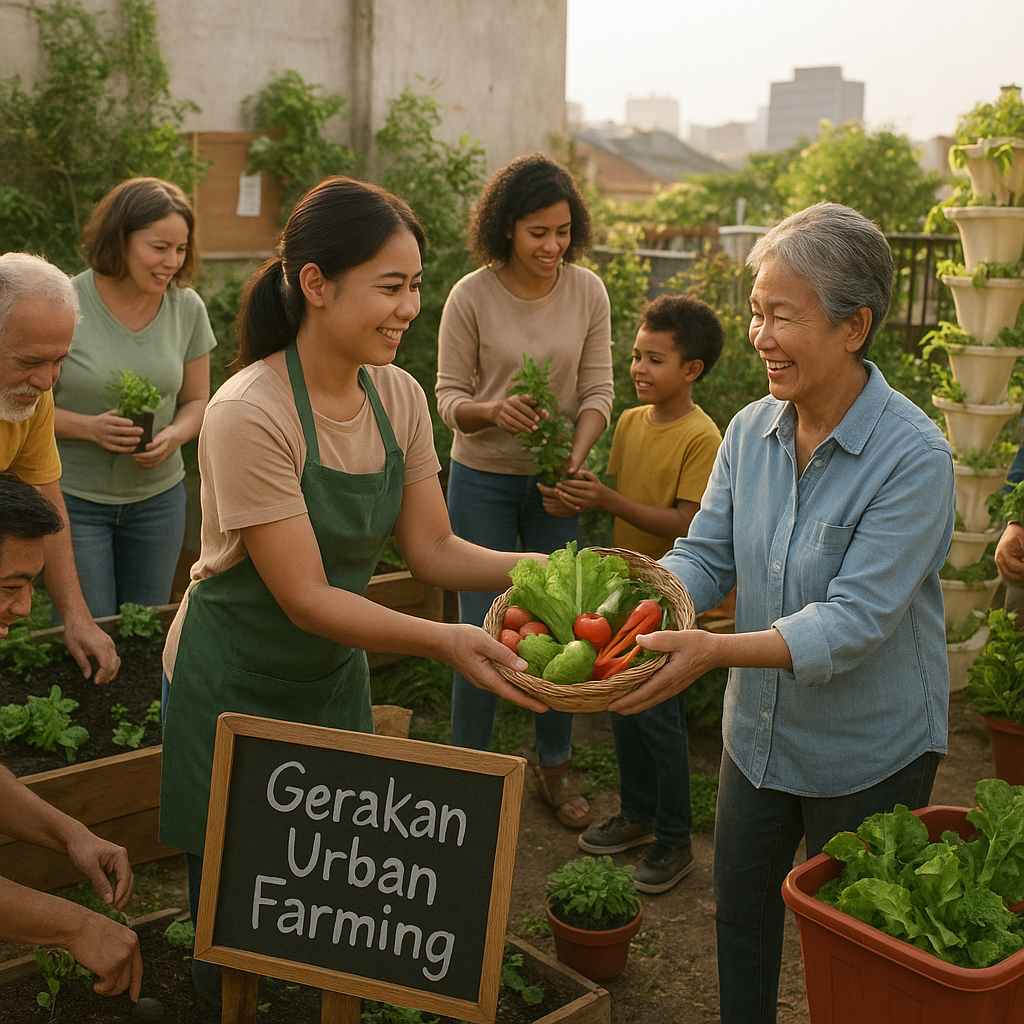 Gerakan Urban Farming di Lahan Terbatas: Ajak Tetangga Bertanam dan Berbagi Hasil