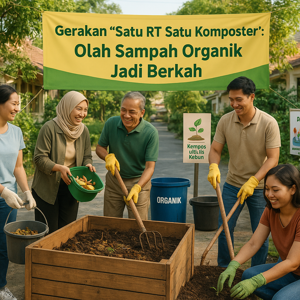 Gerakan "Satu RT Satu Komposter": Olah Sampah Organik Jadi Berkah