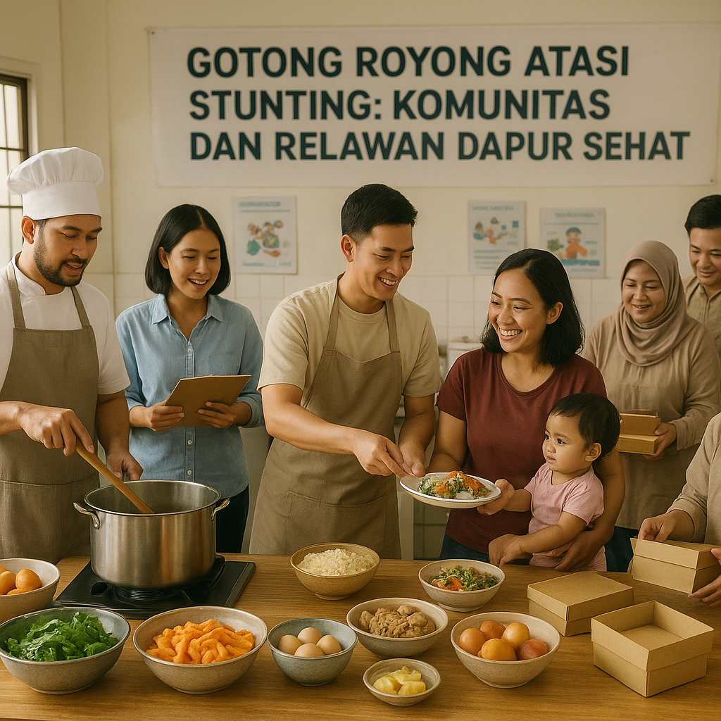 Gotong Royong Atasi Stunting: Komunitas dan Relawan Dapur Sehat Bergerak