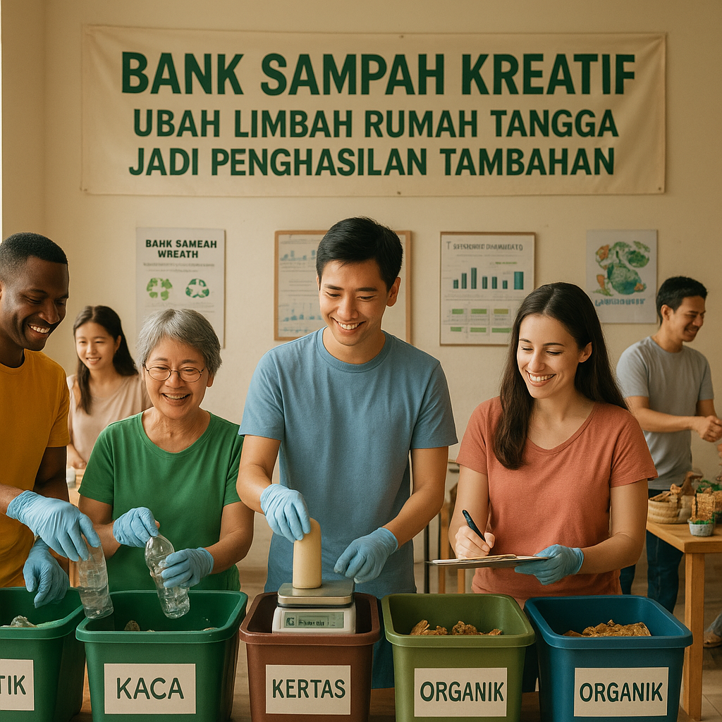 Bank Sampah Kreatif: Ubah Limbah Rumah Tangga Jadi Penghasilan Tambahan