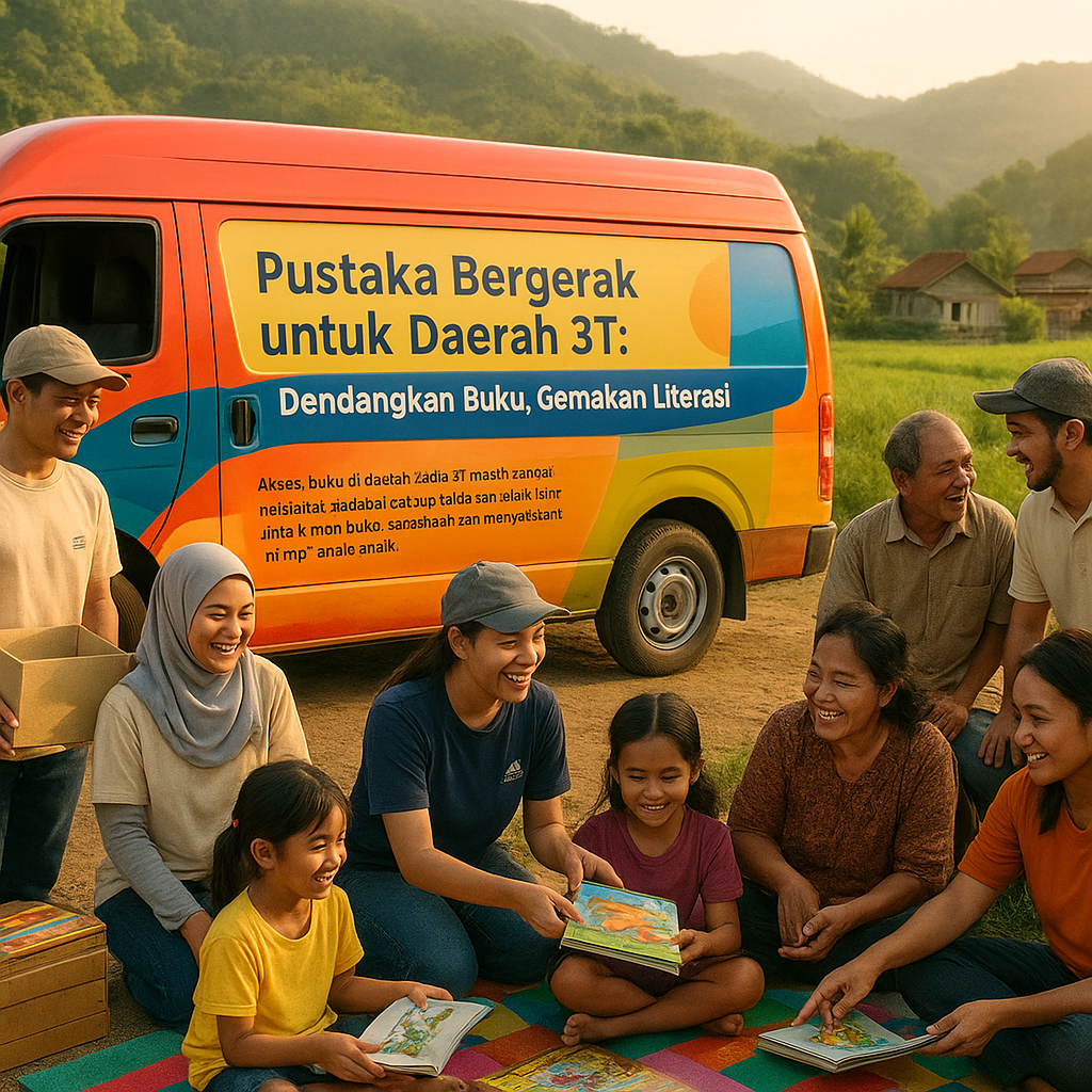 Pustaka Bergerak untuk Daerah 3T: Dendangkan Buku, Gemakan Literasi