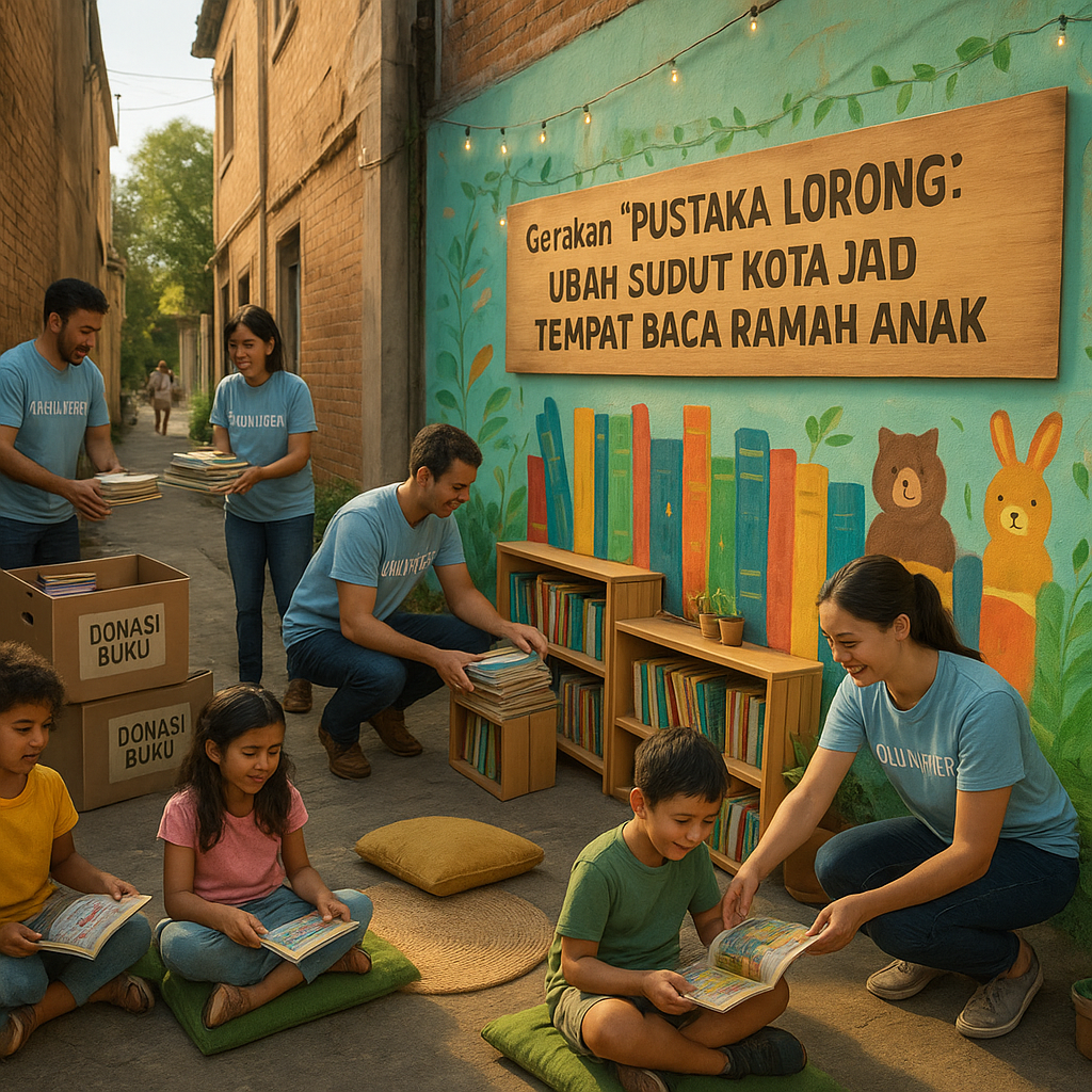 Gerakan "Pustaka Lorong": Ubah Sudut Kota Jadi Tempat Baca Ramah Anak