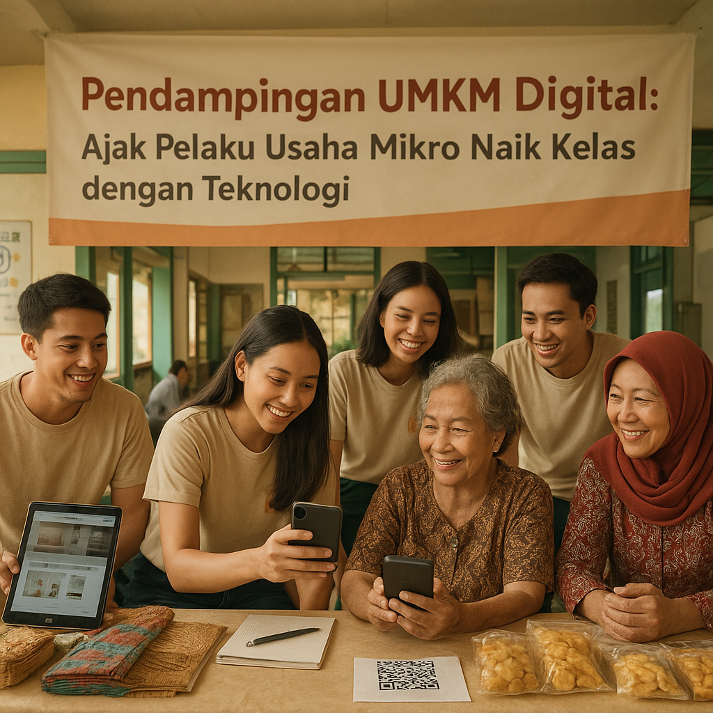 Pendampingan UMKM Digital: Ajak Pelaku Usaha Mikar Naik Kelas dengan Teknologi