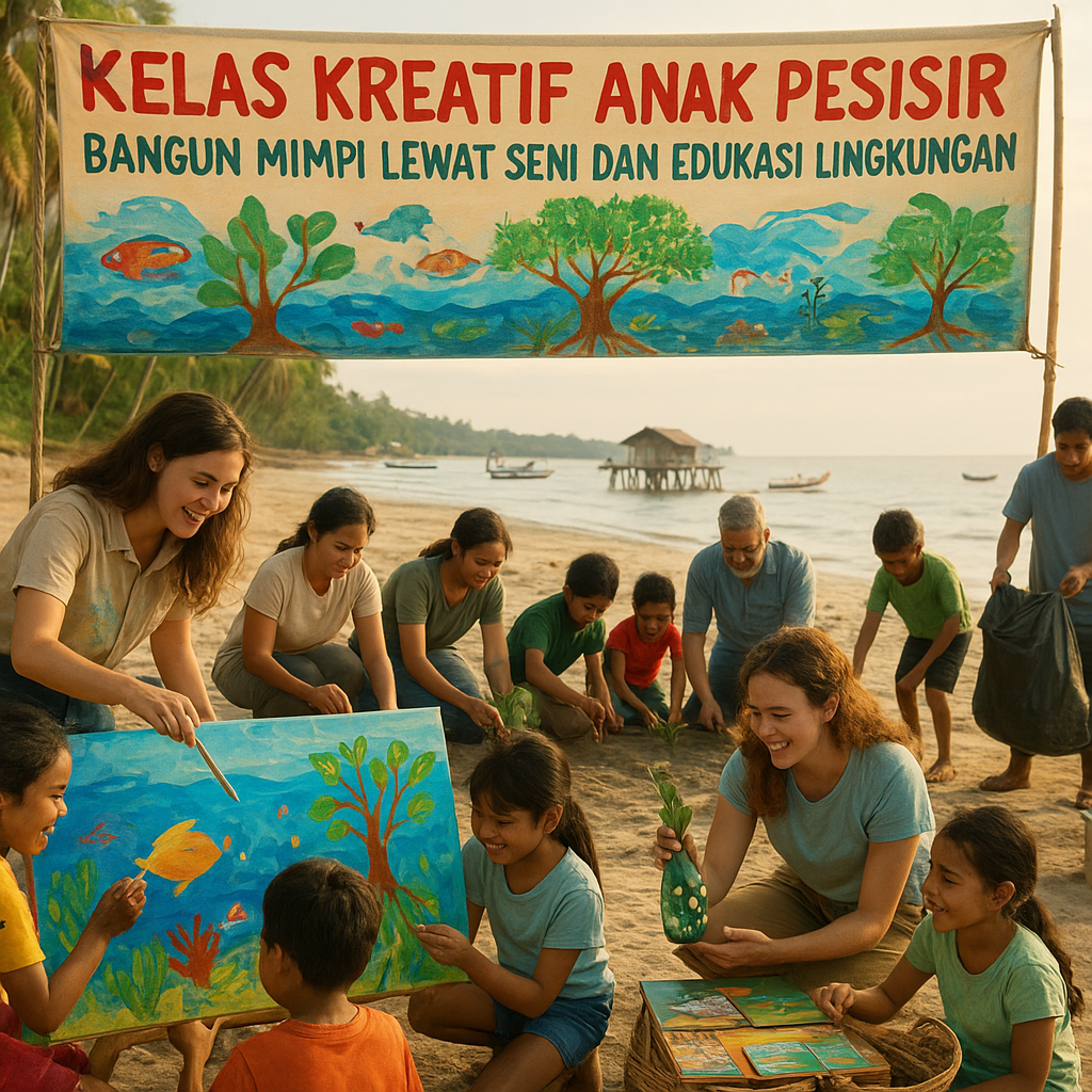Kelas Kreatif Anak Pesisir: Bangun Mimpi Lewat Seni dan Edukasi Lingkungan