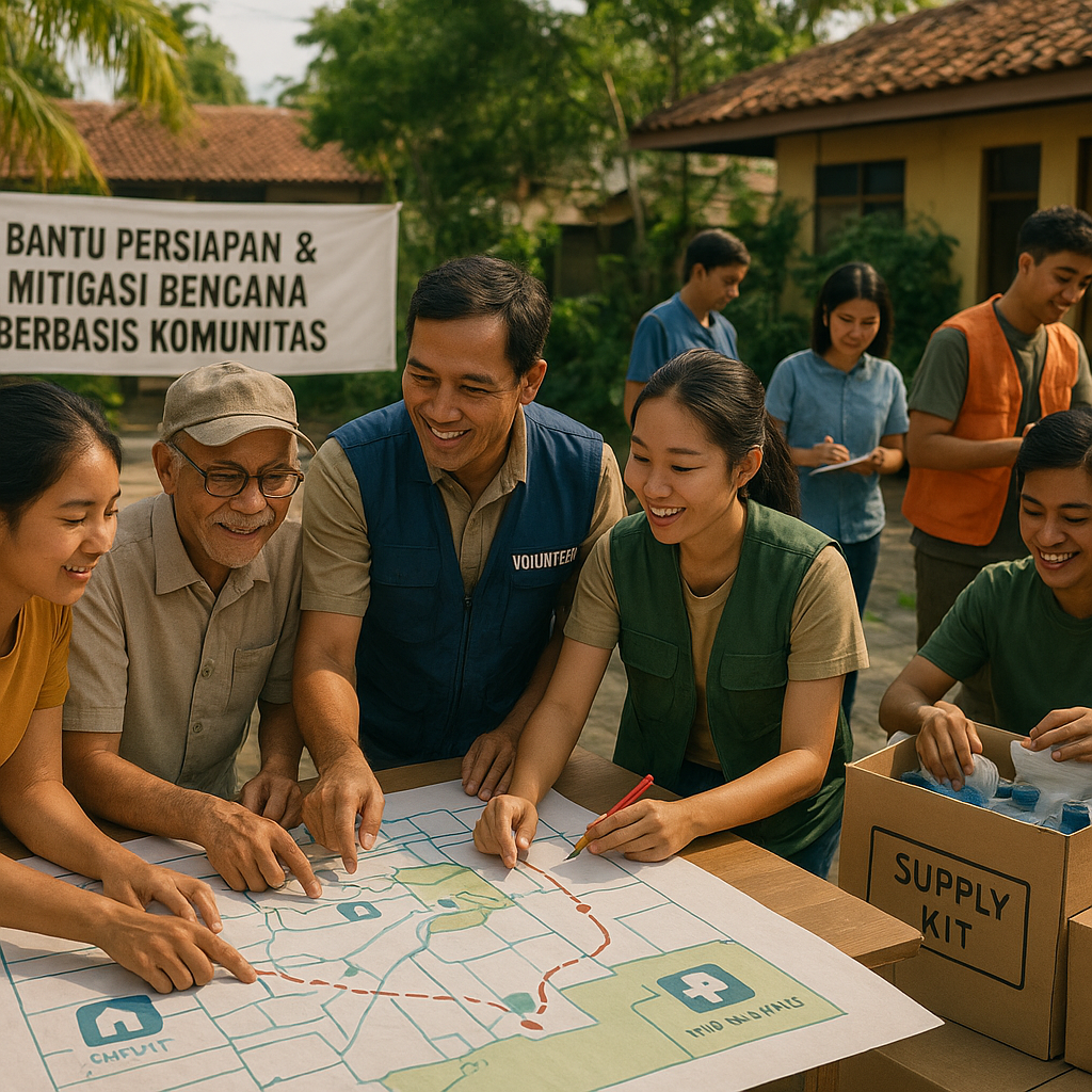 Bantu Persiapan & Mitigasi Bencana Berbasis Komunitas