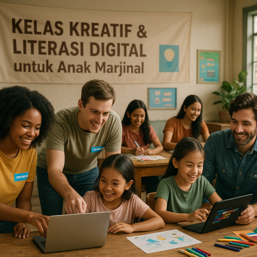 Kelas Kreatif & Literasi Digital untuk Anak Marjinal