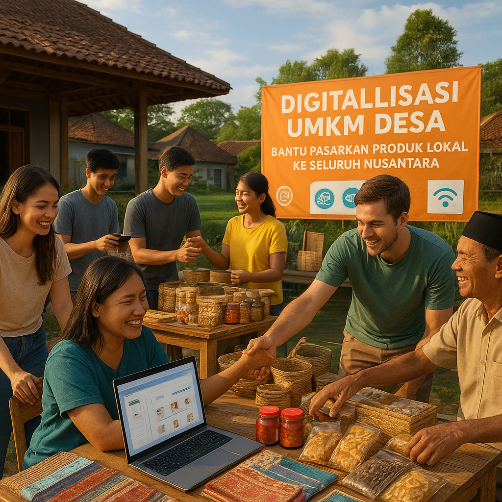 Digitalisasi UMKM Desa: Bantu Pasarkan Produk Lokal ke Seluruh Nusantara