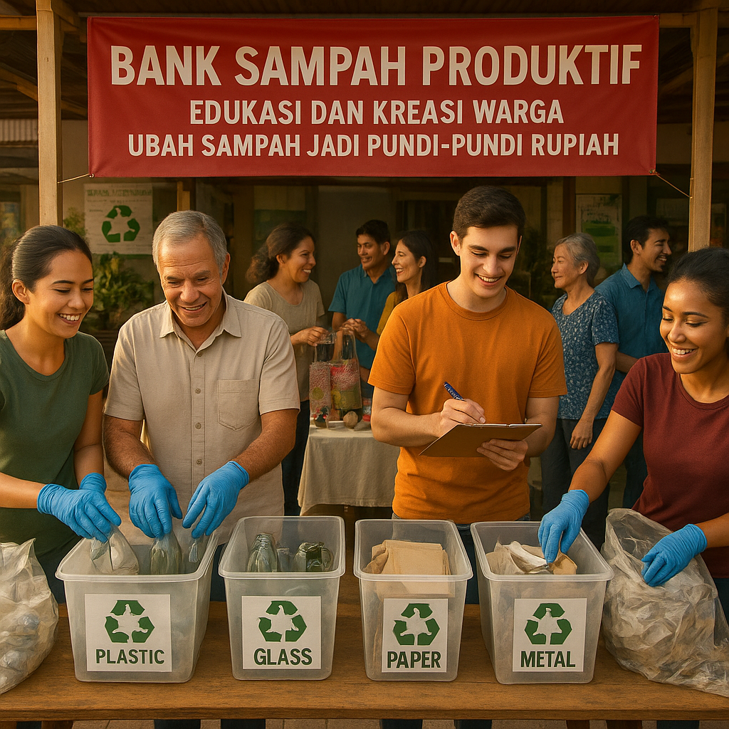 Bank Sampah Produktif: Edukasi dan Kreasi Warga Ubah Sampah Jadi Pundi-Pundi Rupiah