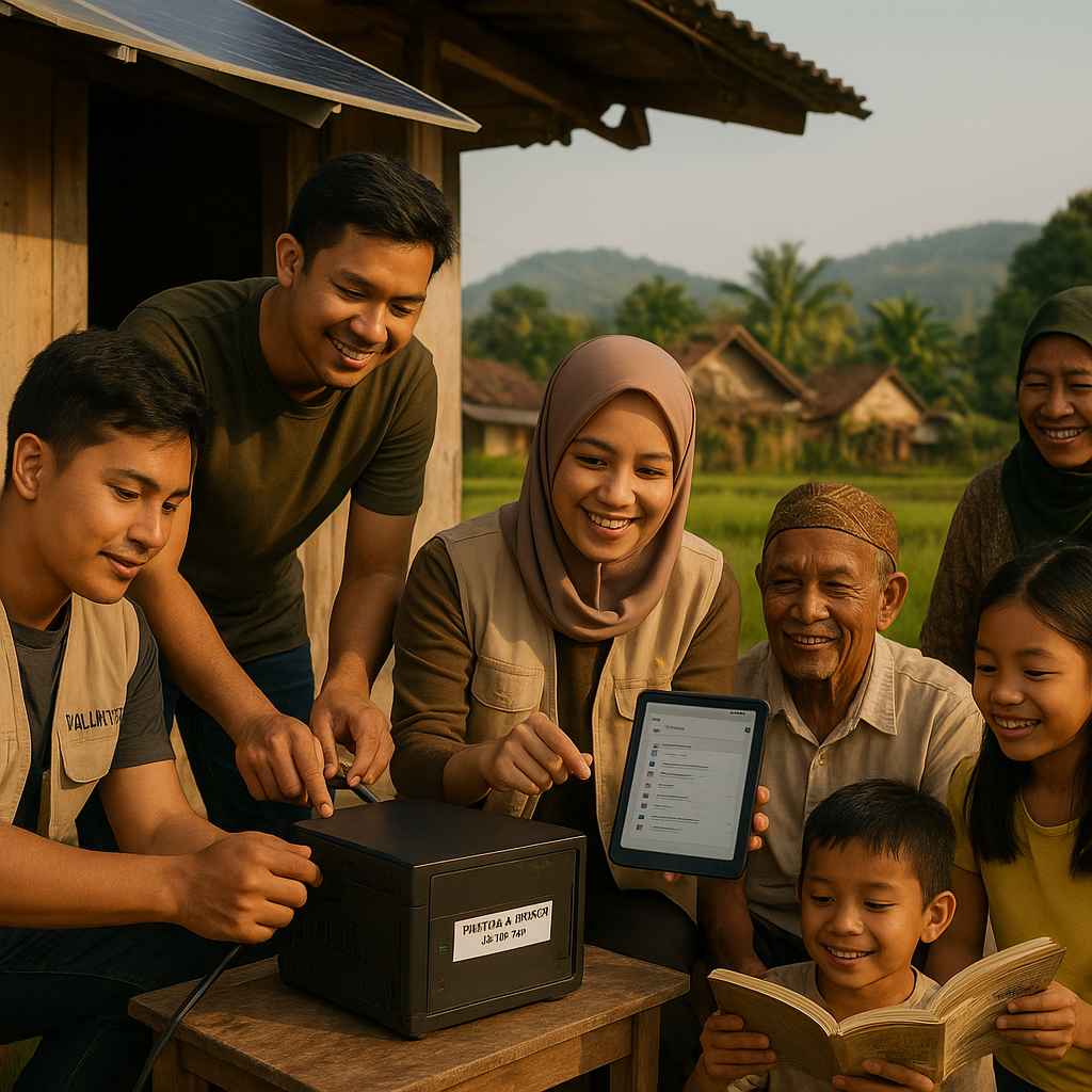 Perpustakaan Digital Kampung: Inovasi Bawa Puluhan Ribu Buku Elektronik ke Daerah Minim Sinyal