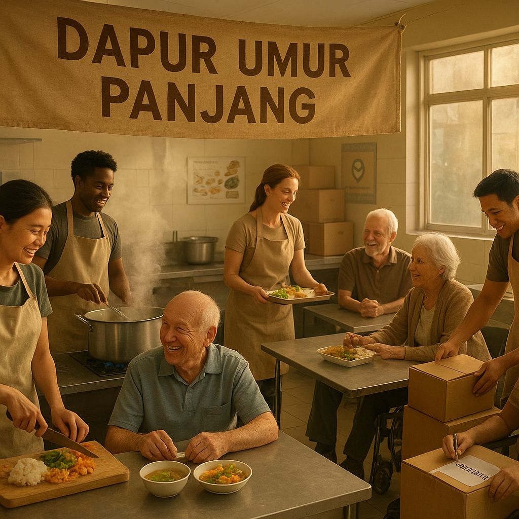 Dapur Umur Panjang: Inisiatif Komunitas Masak dan Bagikan Makanan Bergizi untuk Lansia Terlantar
