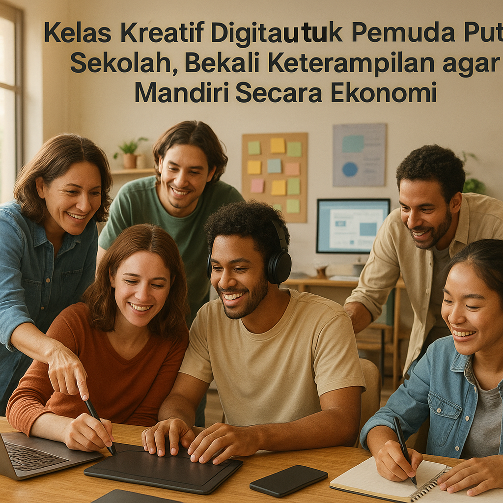 Kelas Kreatif Digital untuk Pemuda Putus Sekolah, Bekali Keterampilan agar Mandiri Secara Ekonomi