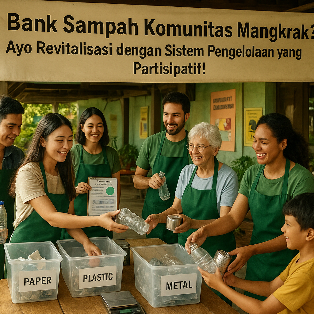 Bank Sampah Komunitas Mangkrak? Ayo Revitalisasi dengan Sistem Pengelolaan yang Partisipatif!