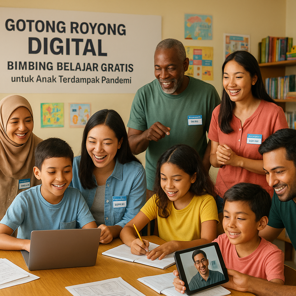 Gotong Royong Digital: Bimbing Belajar Gratis untuk Anak Terdampak Pandemi