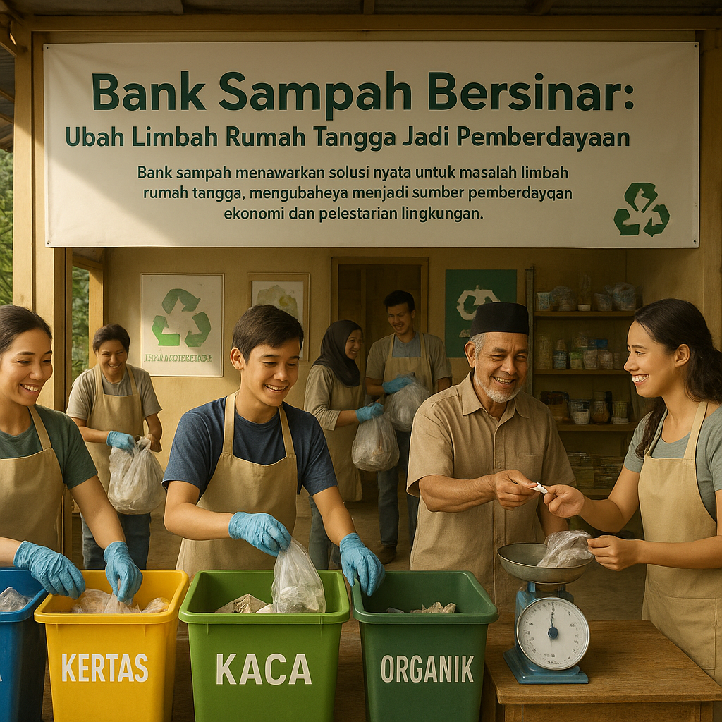 Bank Sampah Bersinar: Ubah Limbah Rumah Tangga Jadi Pemberdayaan Ekonomi