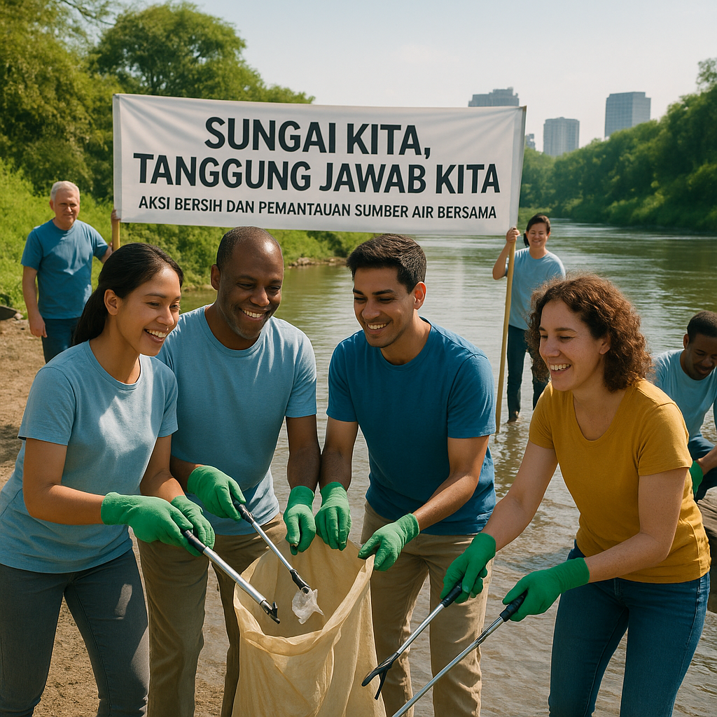 Sungai Kita, Tanggung Jawab Kita: Aksi Bersih dan Pemantauan Sumber Air Bersama