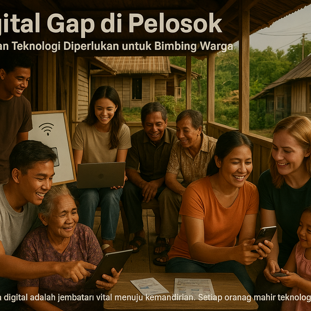 Digital Gap di Pelosok, Relawan Teknologi Diperlukan untuk Bimbing Warga