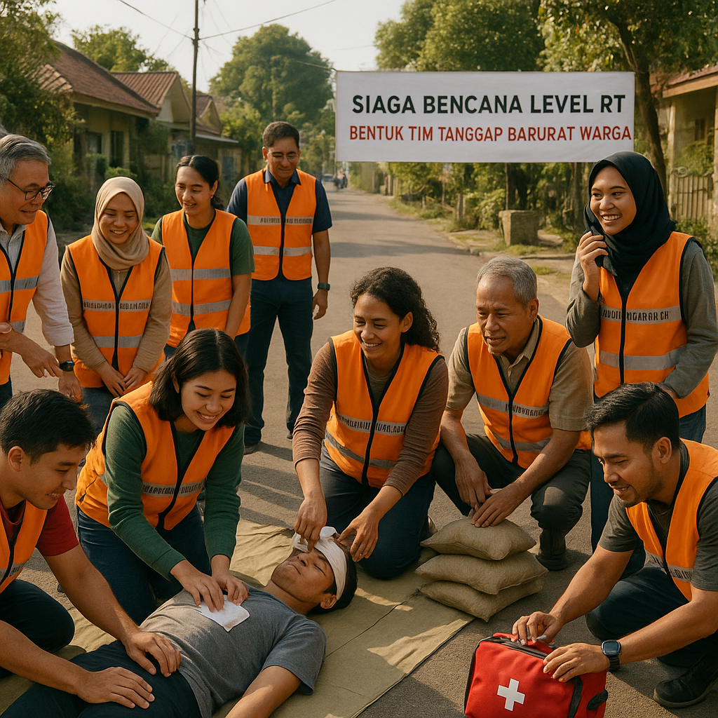 Siaga Bencana Level RT: Bentuk Tim Tanggap Darurat Warga