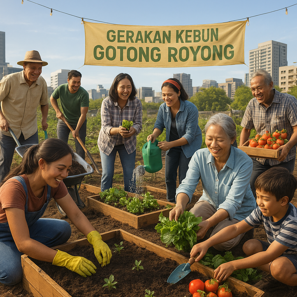 Gerakan 'Kebun Gotong Royong' Atasi Rawan Pangan di Perkotaan