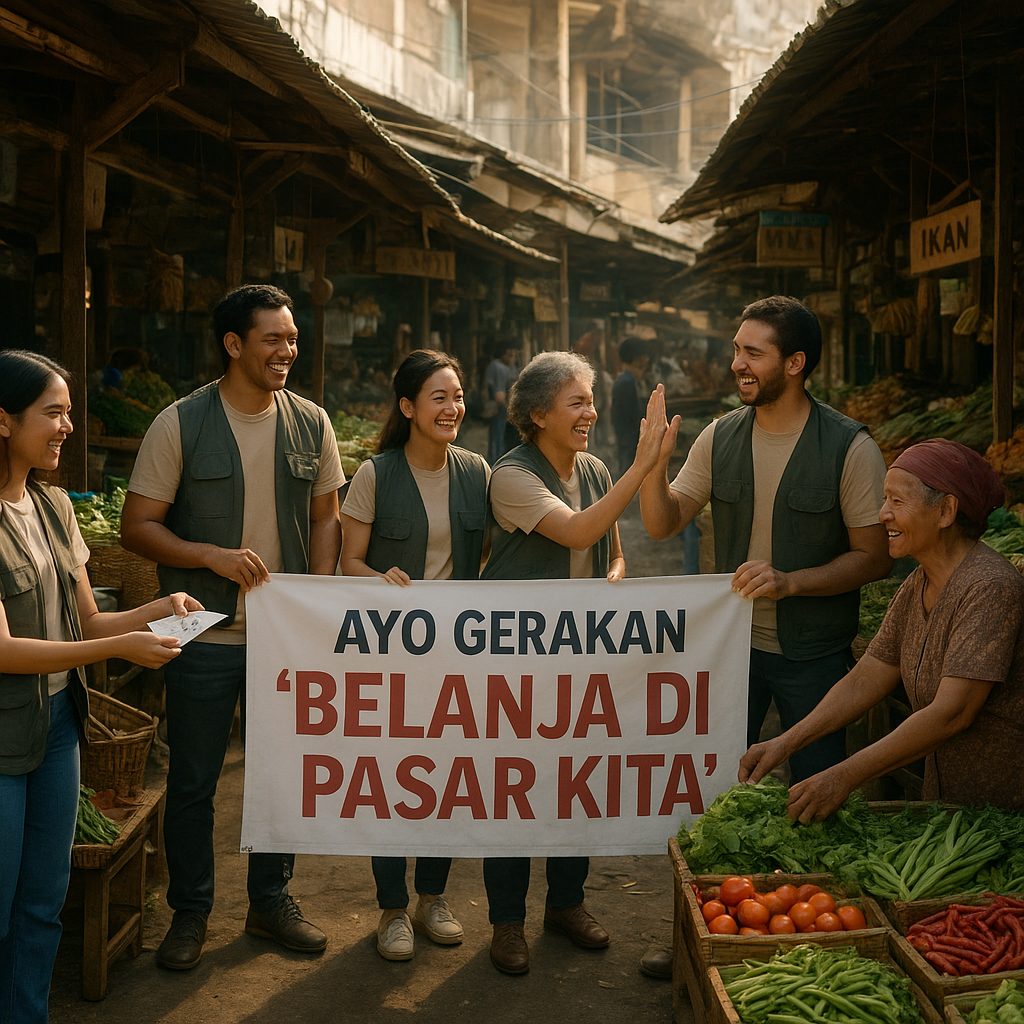 Pasar Tradisional Sepi Pembeli, Ayo Gerakan 'Belanja di Pasar Kita'