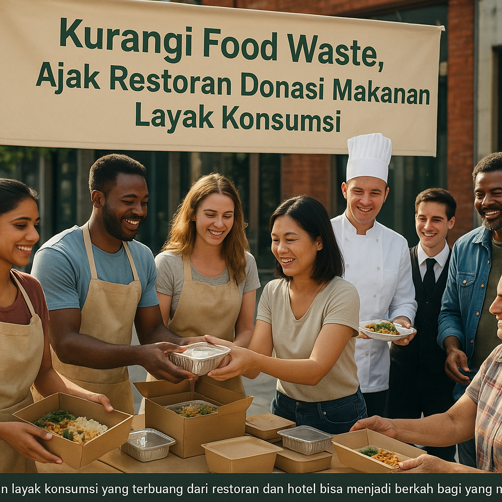 Kurangi Food Waste, Ajak Restoran Donasi Makanan Layak Konsumsi