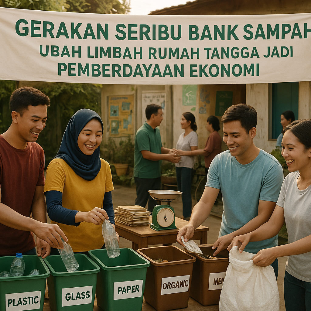 Gerakan Seribu Bank Sampah: Ubah Limbah Rumah Tangga Jadi Pemberdayaan Ekonomi
