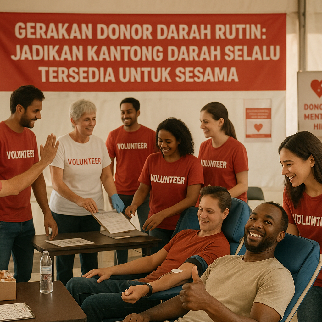 Gerakan Donor Darah Rutin: Jadikan Kantong Darah Selalu Tersedia untuk Sesama