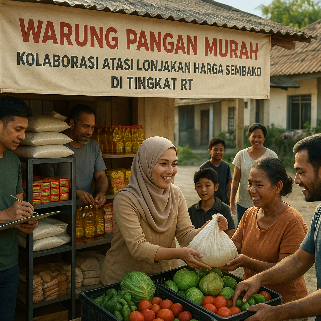 Warung Pangan Murah: Kolaborasi Atasi Lonjakan Harga Sembako di Tingkat RT