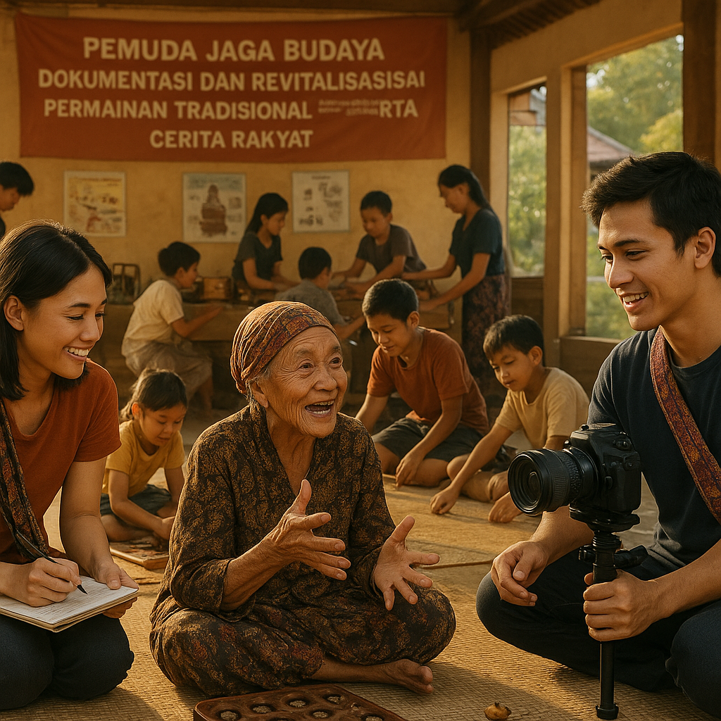 Pemuda Jaga Budaya: Dokumentasi dan Revitalisasi Permainan Tradisional serta Cerita Rakyat