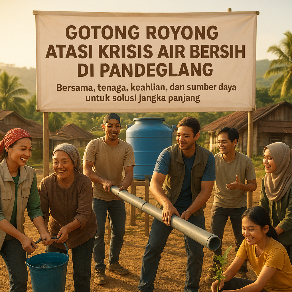 Gotong Royong Atasi Krisis Air Bersih di Pandeglang