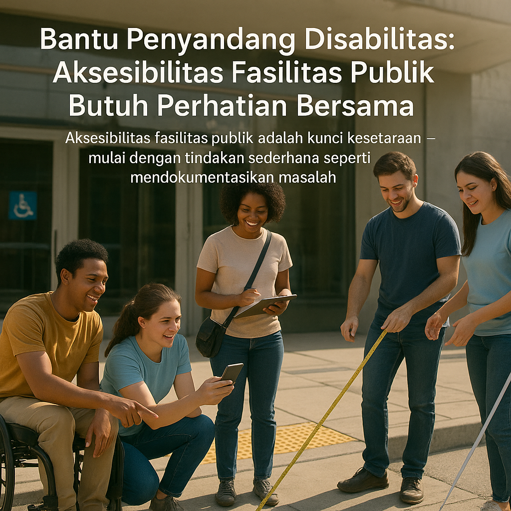 Bantu Penyandang Disabilitas: Aksesibilitas Fasilitas Publik Butuh Perhatian Bersama