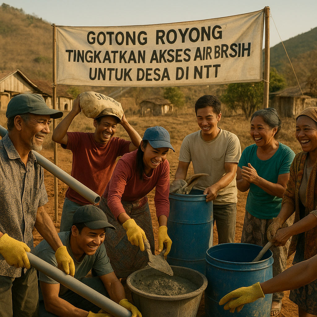 Gotong Royong Tingkatkan Akses Air Bersih untuk Desa di NTT
