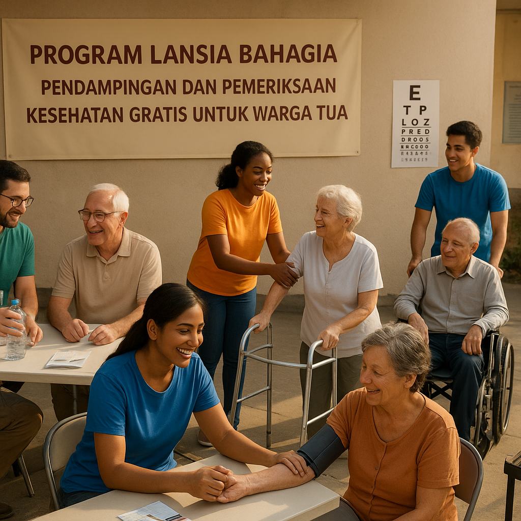 Program 'Lansia Bahagia': Pendampingan dan Pemeriksaan Kesehatan Gratis untuk Warga Tua