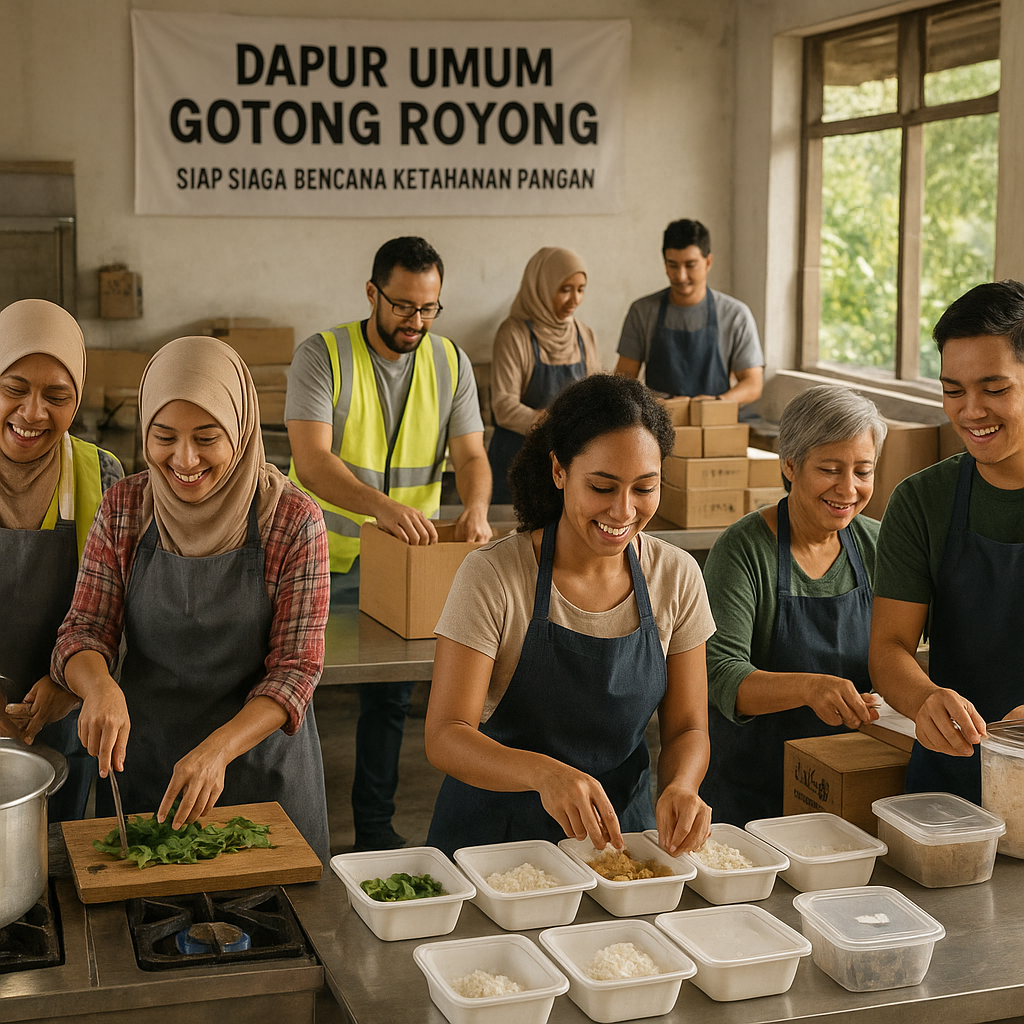 Dapur Umum Gotong Royong: Antisipasi Bencana Alam dengan Kemandirian Pangan