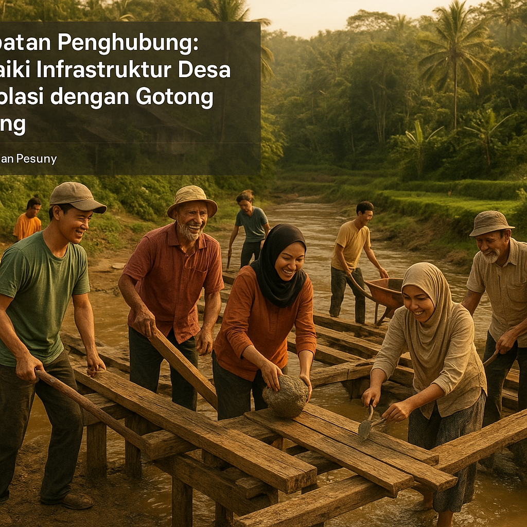 Jembatan Penghubung: Perbaiki Infrastruktur Desa Terisolasi dengan Gotong Royong