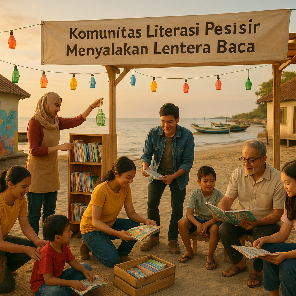Komunitas Literasi Pesisir: Menyalakan Lentera Baca untuk Anak Nelayan