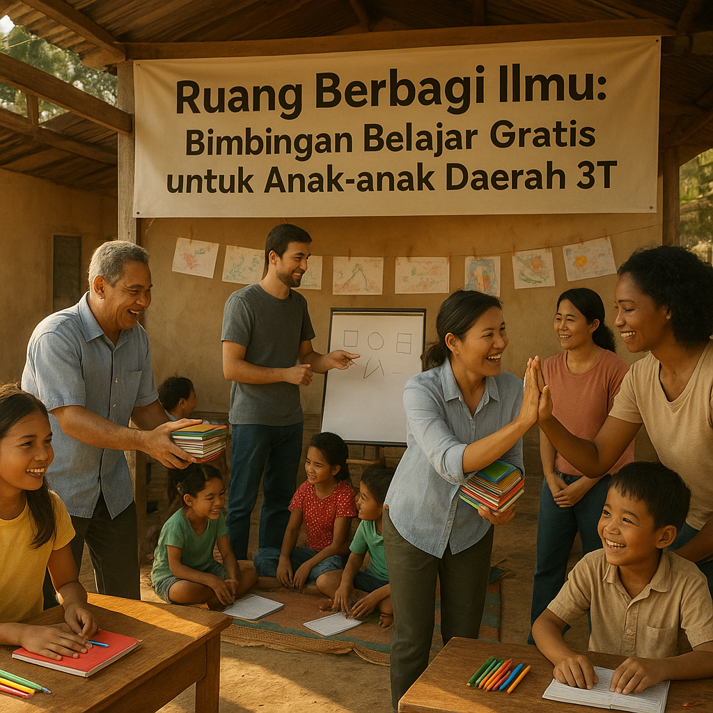 Ruang Berbagi Ilmu: Bimbingan Belajar Gratis untuk Anak-anak Daerah 3T