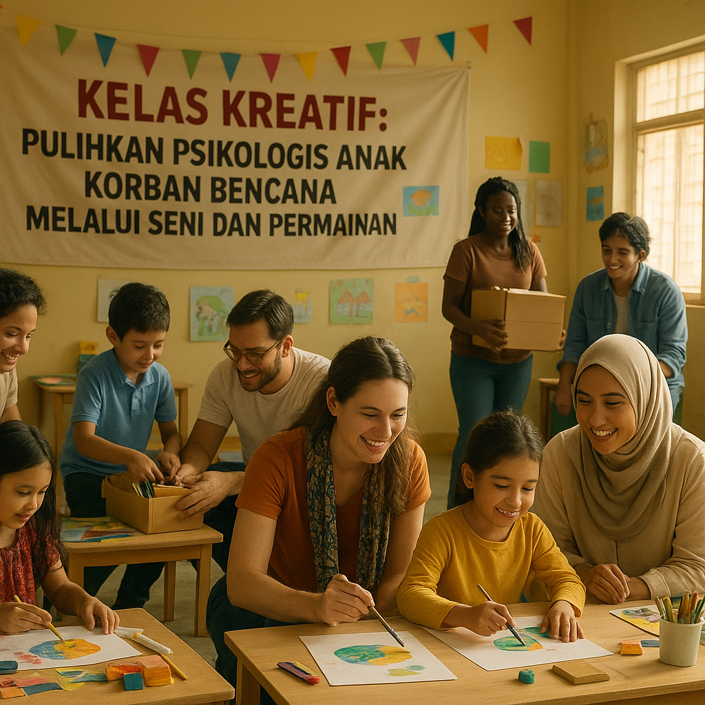 Kelas Kreatif: Pulihkan Psikologis Anak Korban Bencana Melalui Seni dan Permainan
