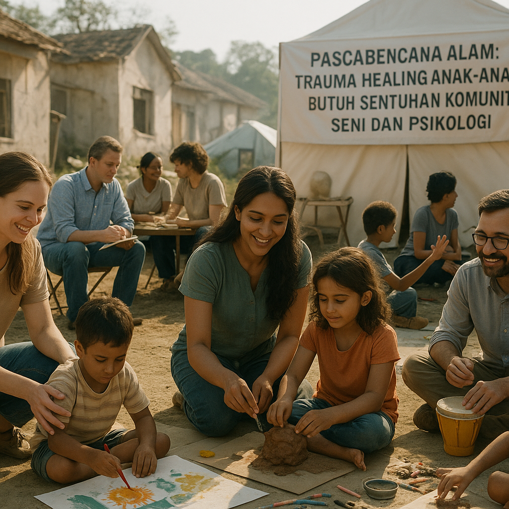 Pascabencana Alam, Trauma Healing Anak-Anak Butuh Sentuhan Komunitas Seni dan Psikologi