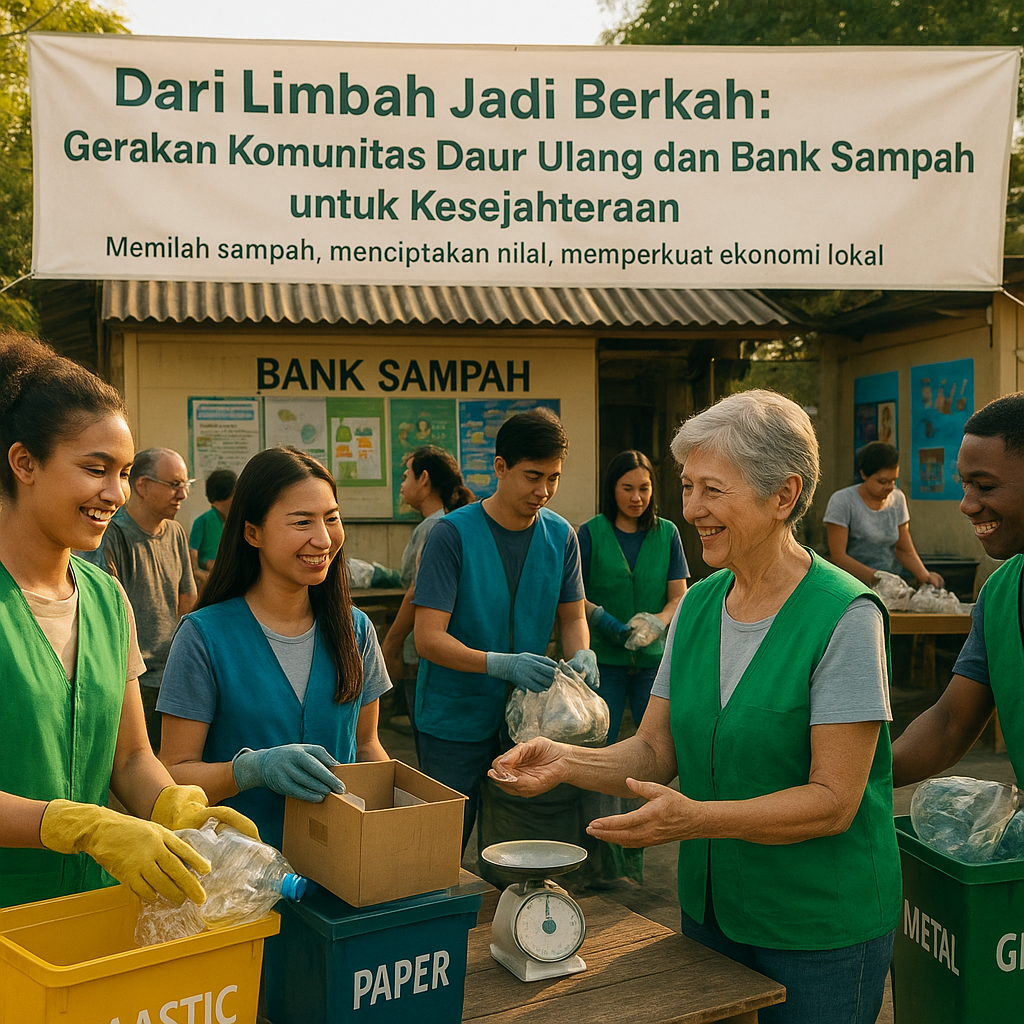 Dari Limbah Jadi Berkah: Gerakan Komunitas Daur Ulang dan Bank Sampah untuk Kesejahteraan