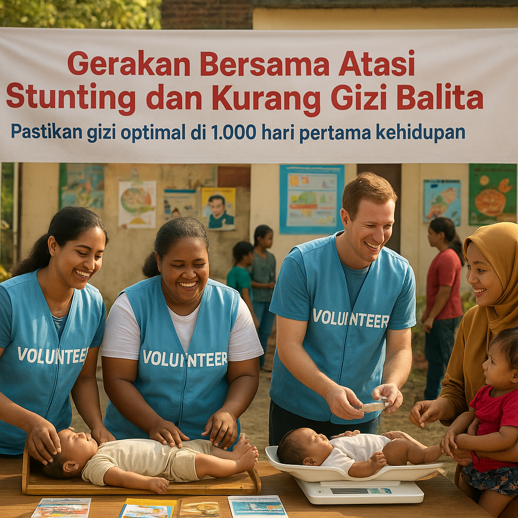 Gerakan Bersama Atasi Stunting dan Kurang Gizi Balita