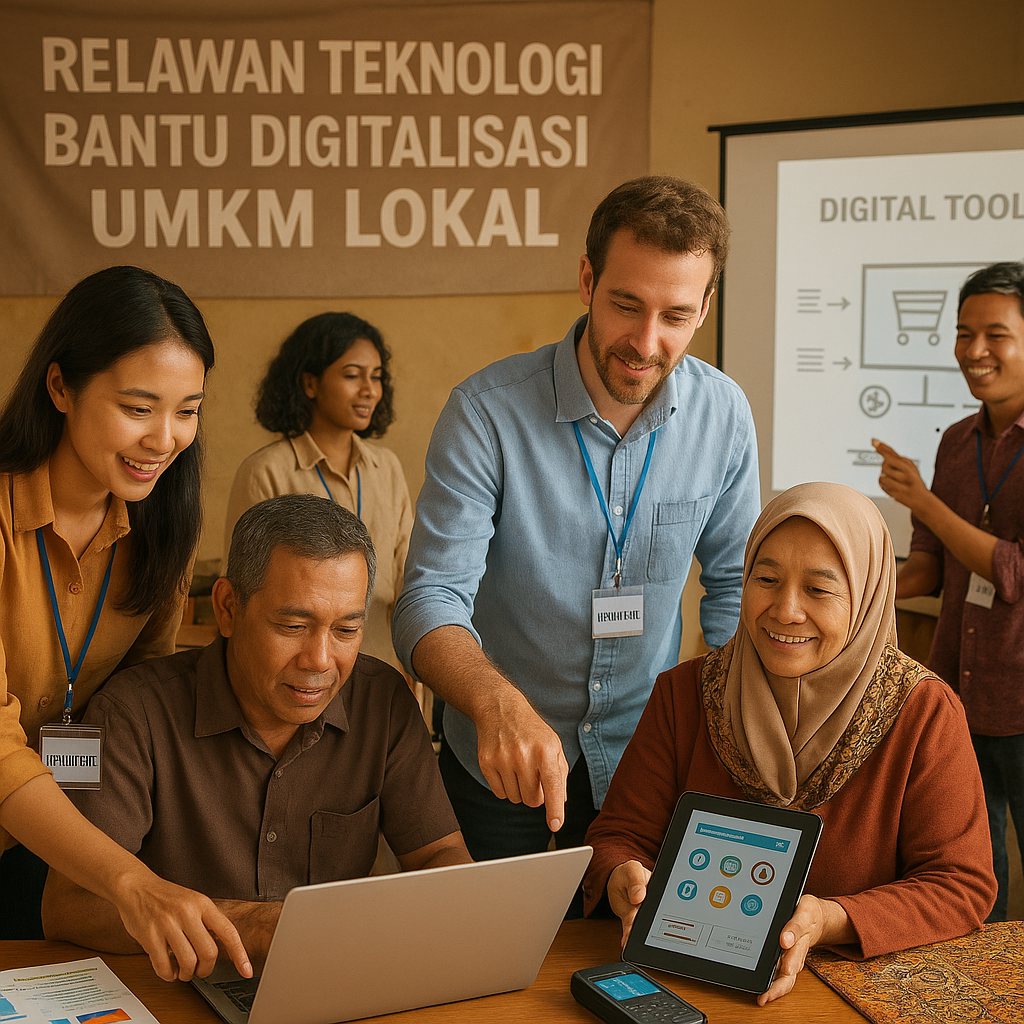 Relawan Teknologi Bantu Digitalisasi UMKM Lokal