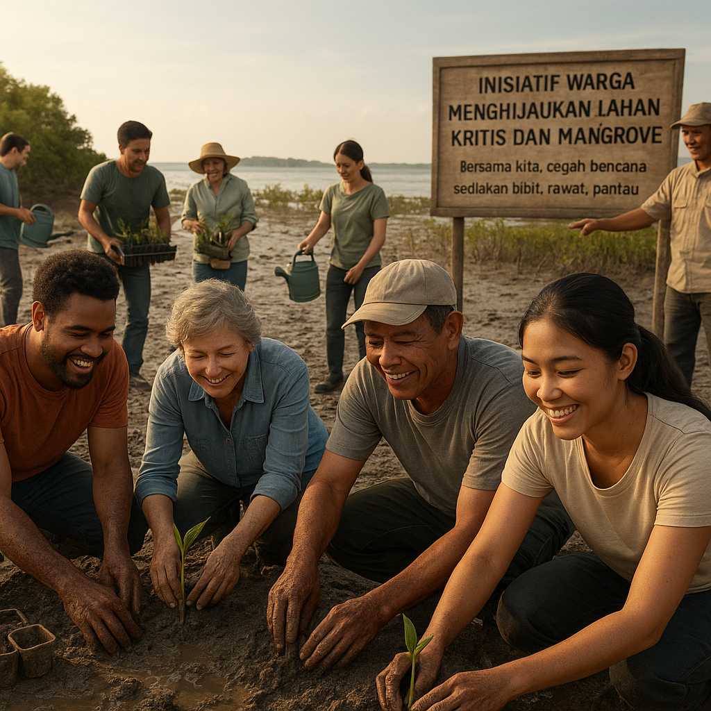 Inisiatif Warga Menghijaukan Lahan Kritis dan Mangrove